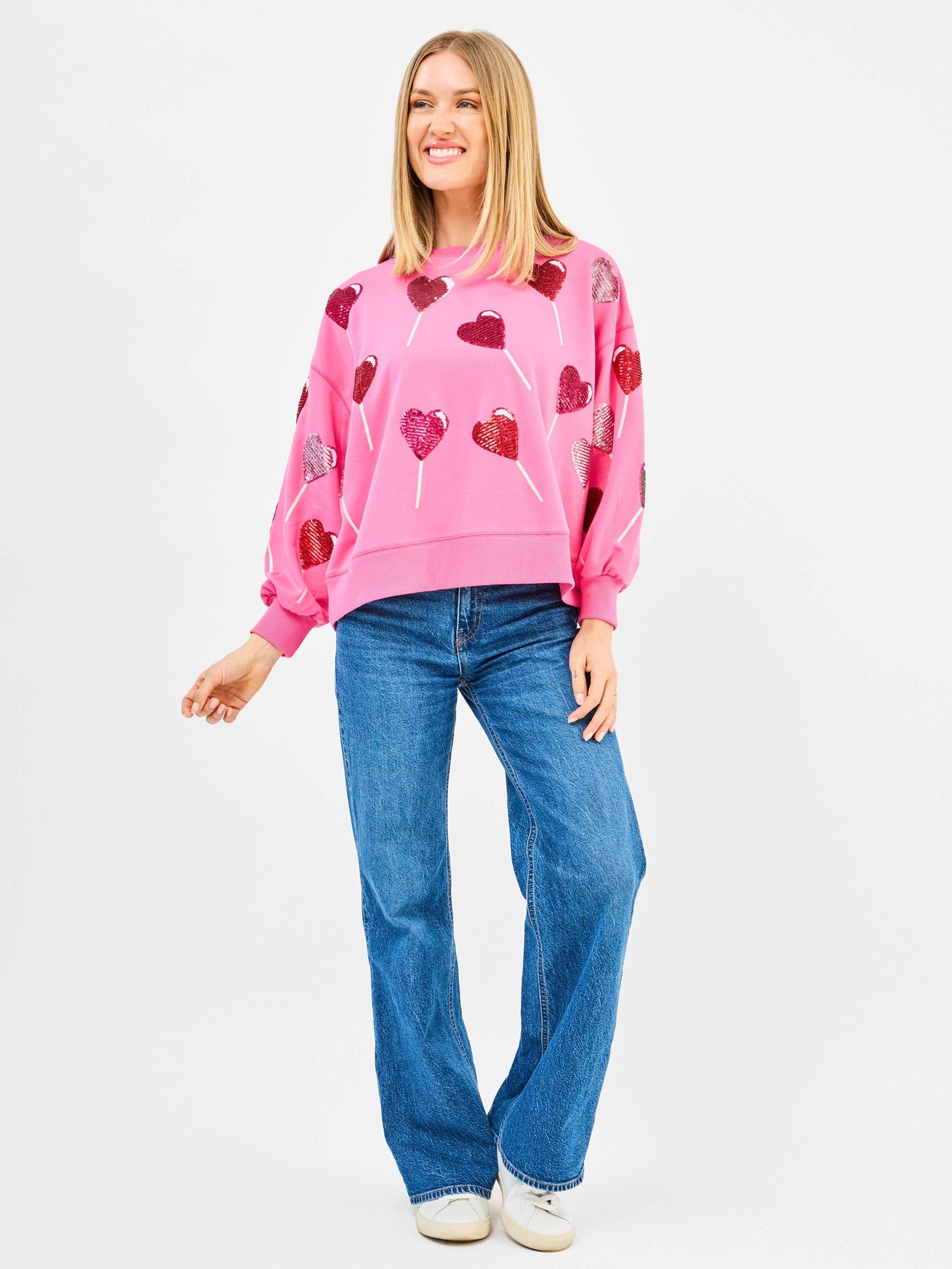 Mary Square Millie Sequin Sweatshirt | Lollipop Sequins