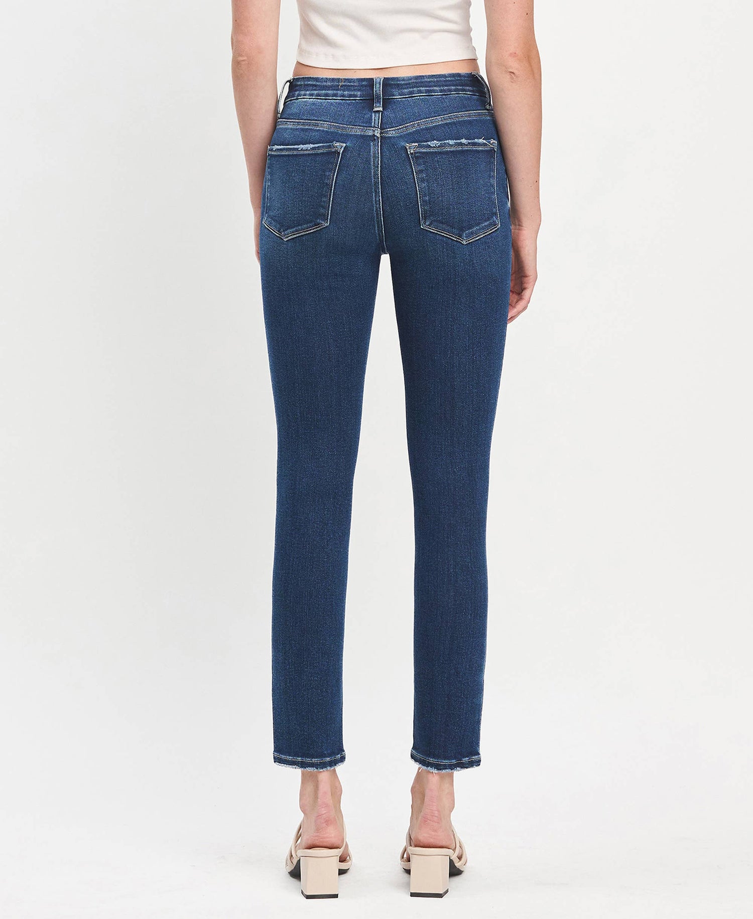 TUMMY CONTROL HIGH RISE SEAMLESS WB SKINNY JEANS LV1445: EULOGIZE / 32