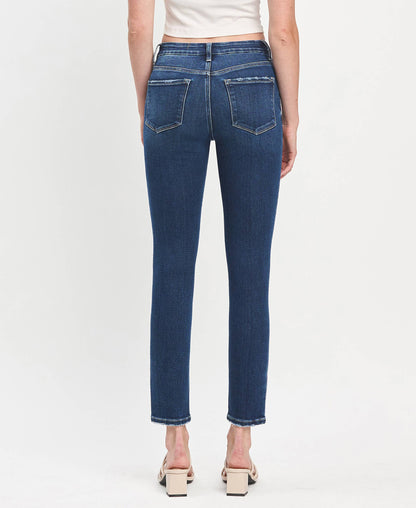 TUMMY CONTROL HIGH RISE SEAMLESS WB SKINNY JEANS LV1445: EULOGIZE / 27