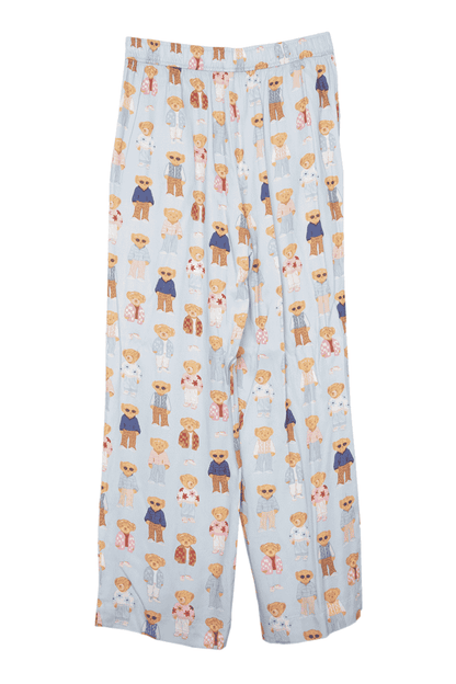 Teddy Bears Boxer Pants Women: Light Blue KATYDID