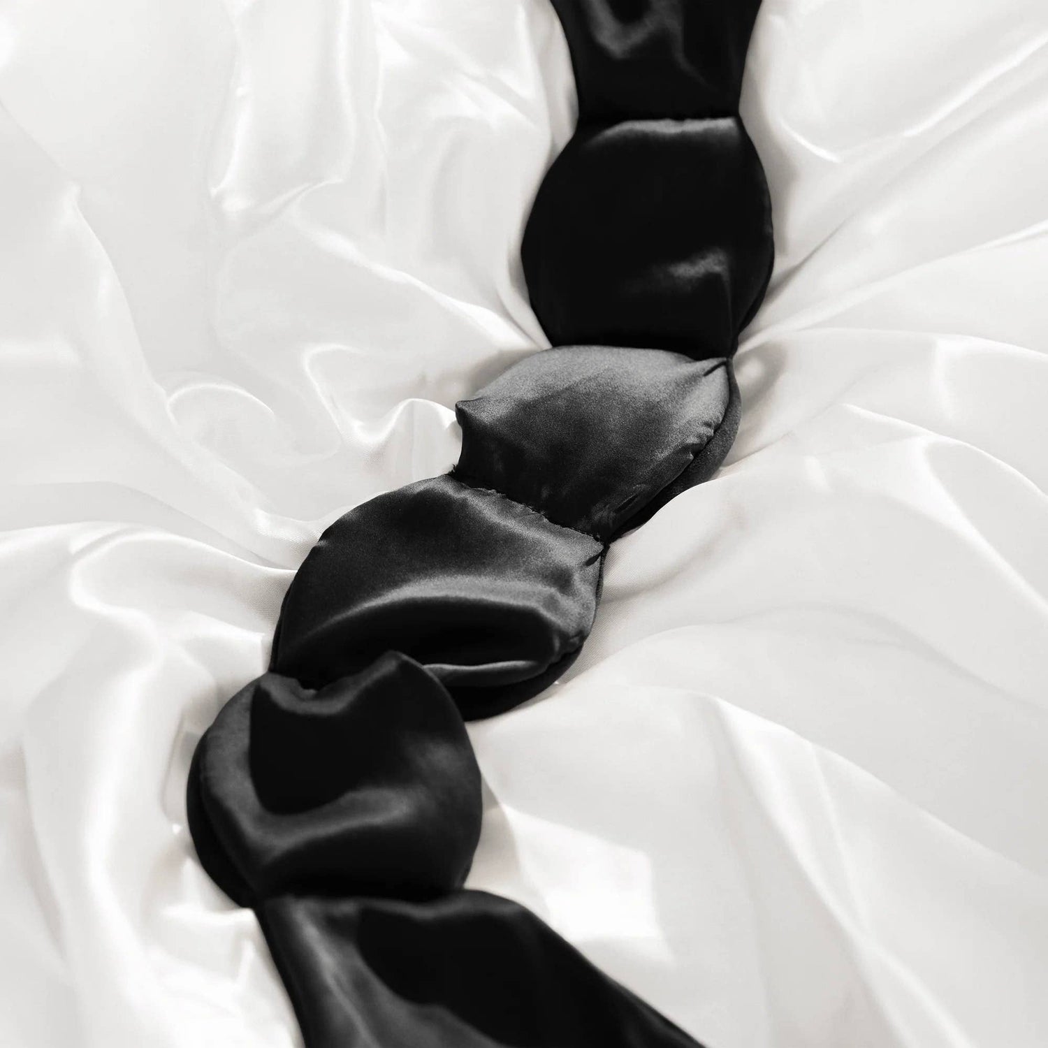 NodPod 100% Mulberry Silk Weighted Sleep Mask- Noir - Eye Mask