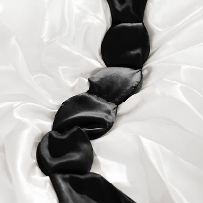 NodPod 100% Mulberry Silk Weighted Sleep Mask- Noir - Eye Mask