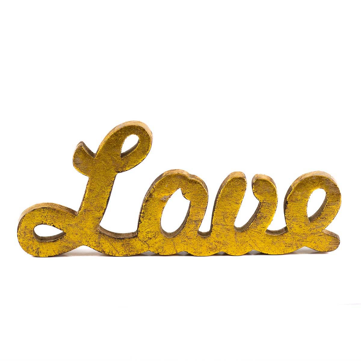 Love Décor   Natural Washed Gold   9.75x4x1
