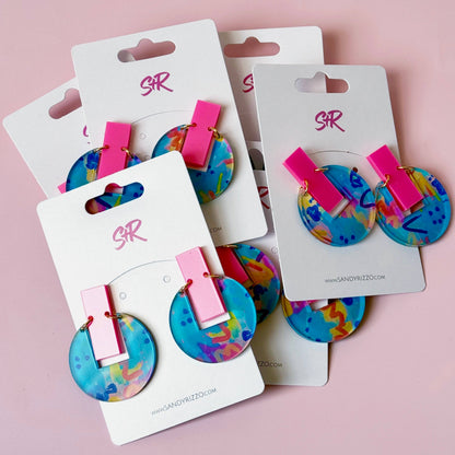 Rocking Retro Acrylic Allison Dangle Earring