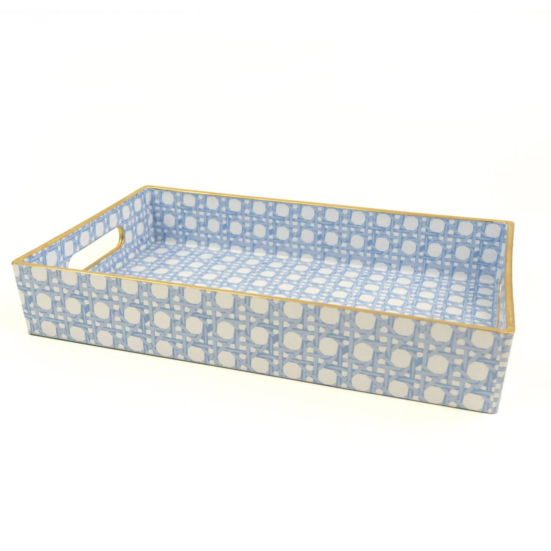 Blue Cane Vanity Tray by 8 Oak Lane