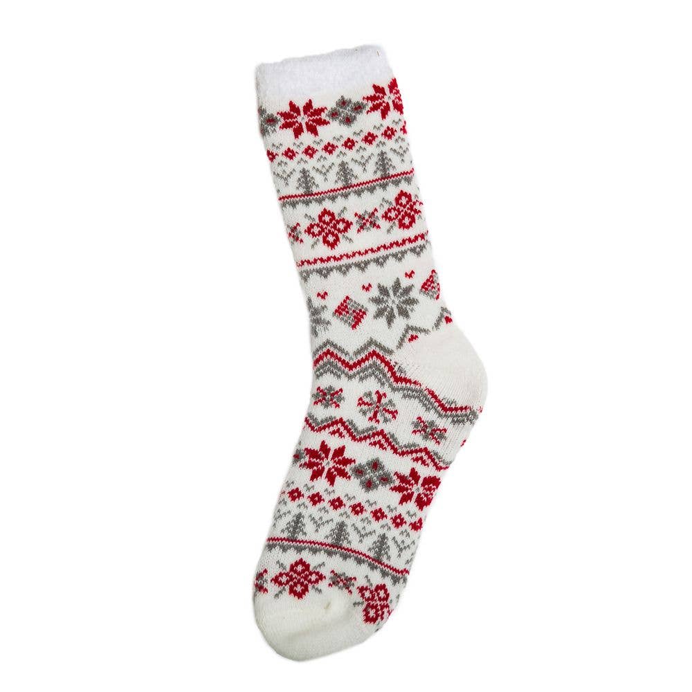 Olga Slipper Socks -  Cream