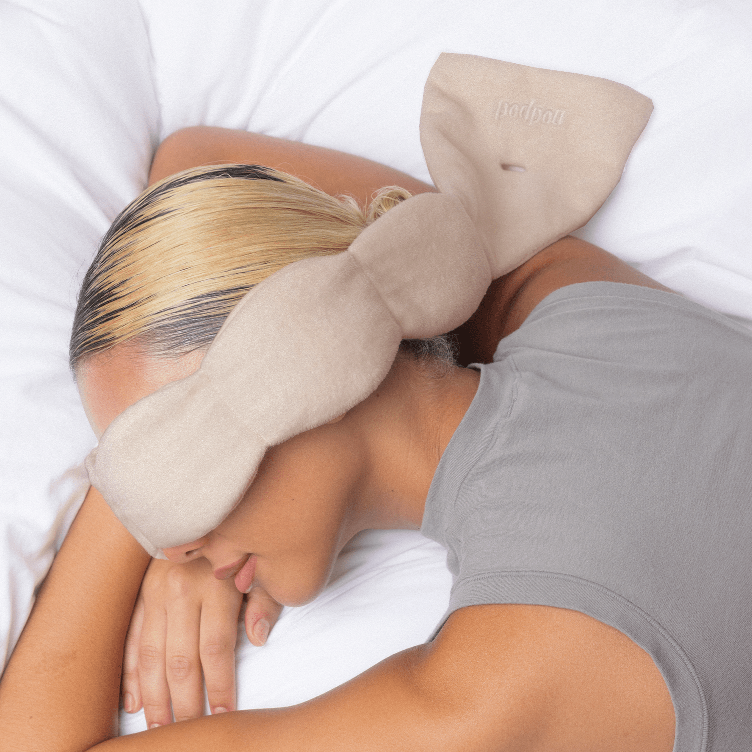 Nodpod color-Latte Weighted Sleep Mask - Eye Mask