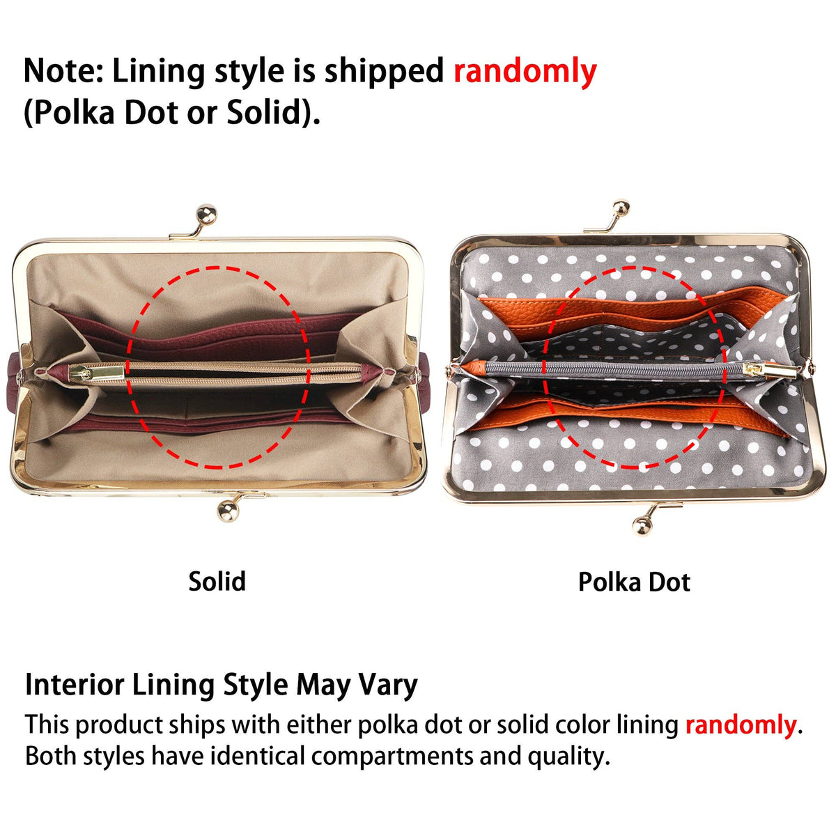 1468 Leather RFID Kiss-Lock Wallet: Coffee