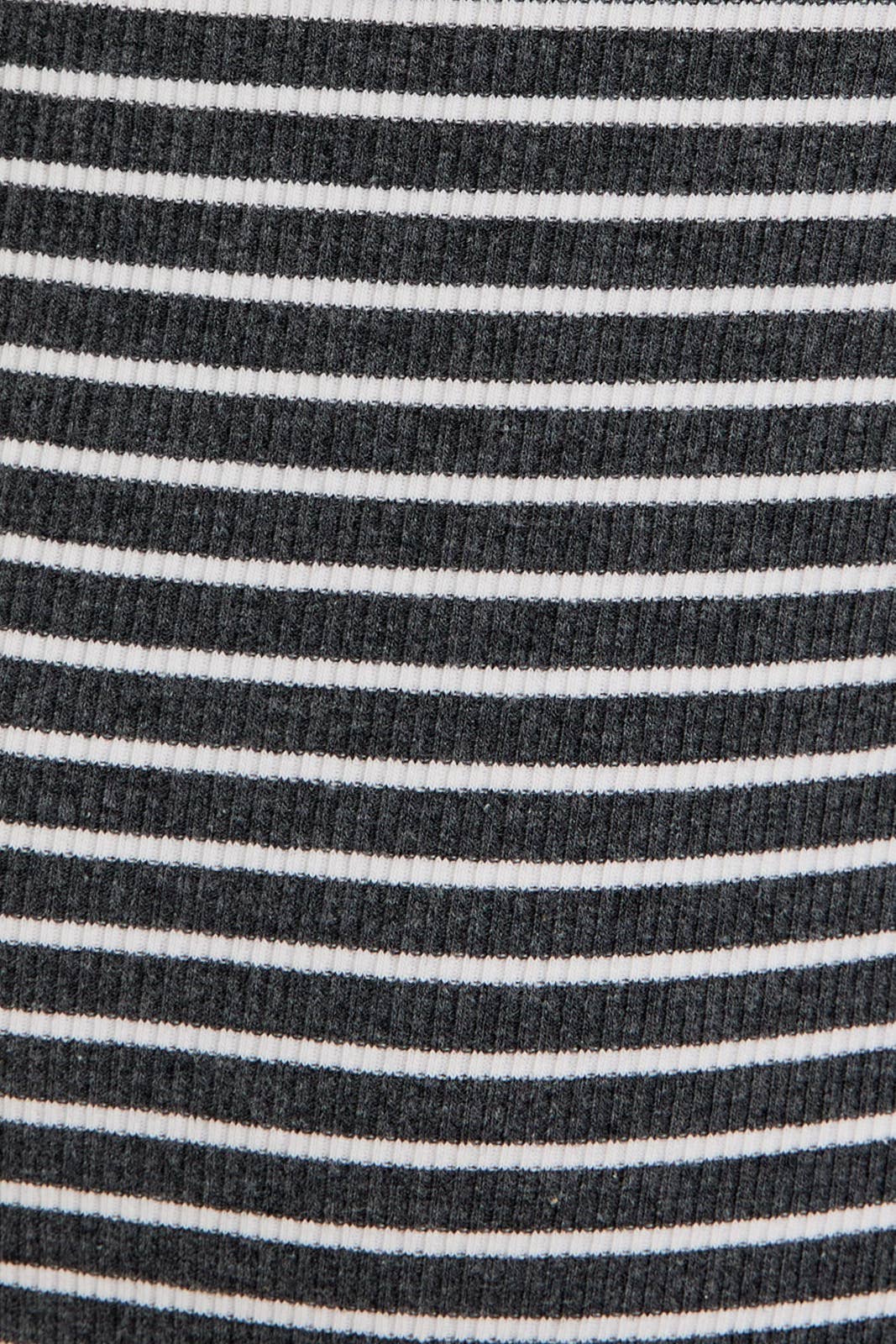 ROUND NECK SLEEVELESS STRIPE BODYSUIT: OLIVE-NAVY STRIPE / M