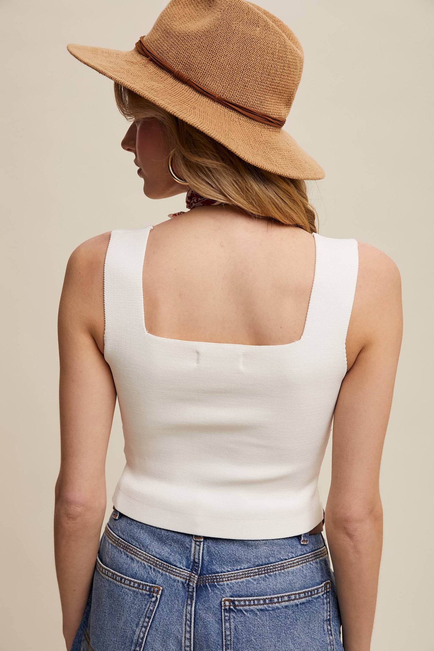 Bandage Brami Top: Taupe / L