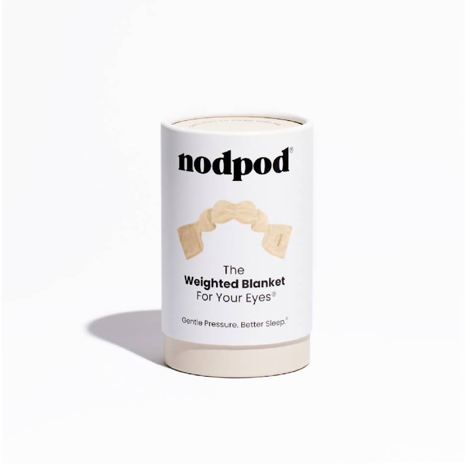 Nodpod- Bone Color Weighted Sleep Mask - Eye Mask