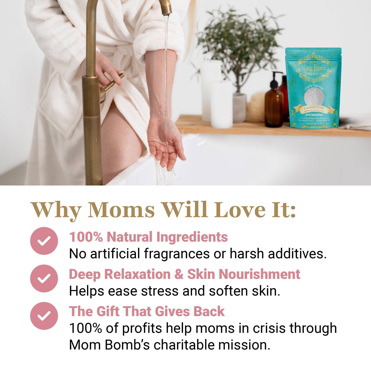 Coconut Lime Duo – 3 lb Bath Salt + 7 oz Bath Bomb / Shower Steamer