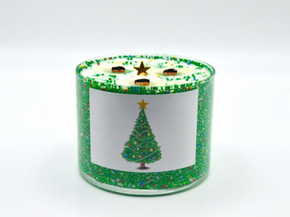 New Christmas 2026!  3 Wick Christmas Tree - 15 oz Soy Candle