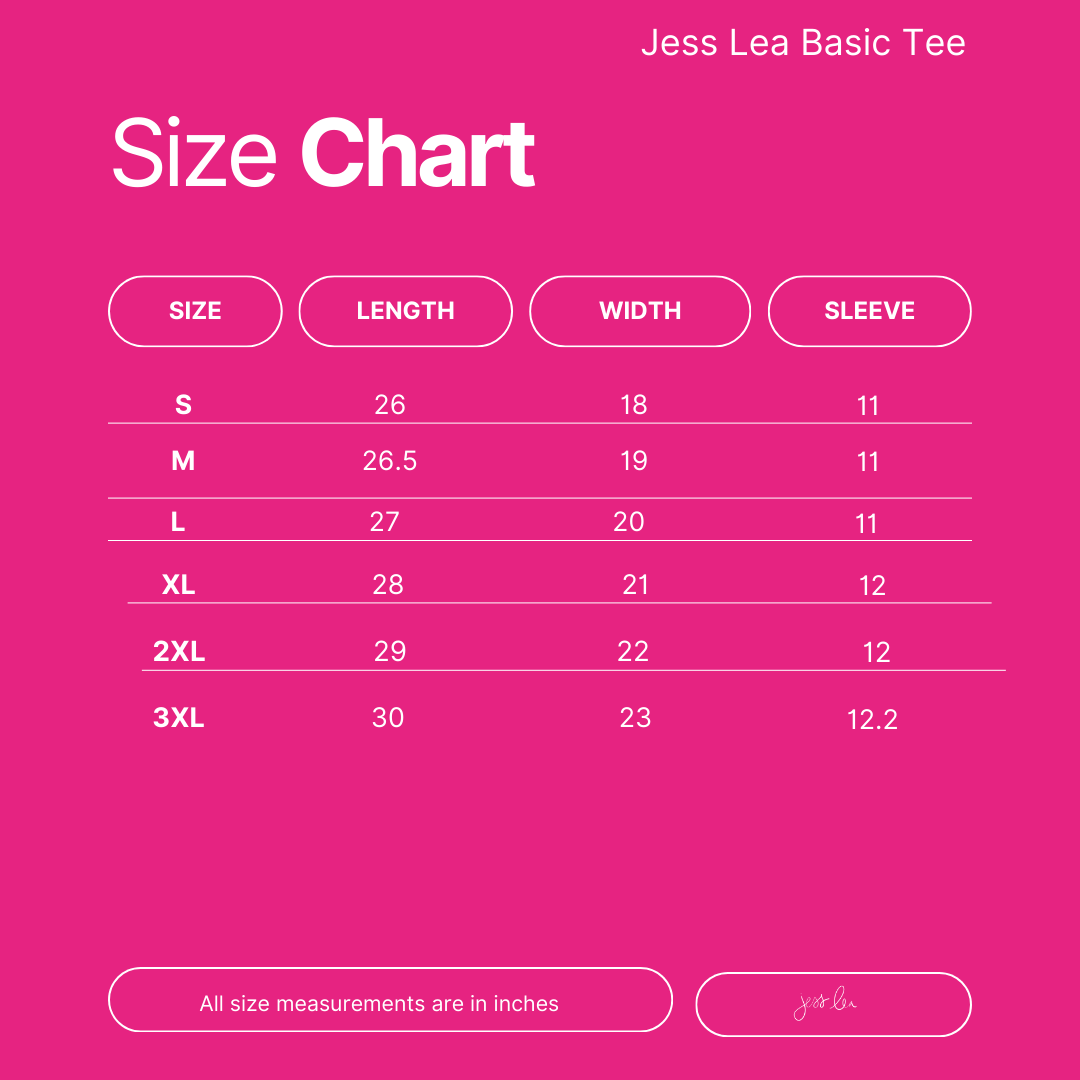 Jess Lea Basic Tee- Black: Black / Small