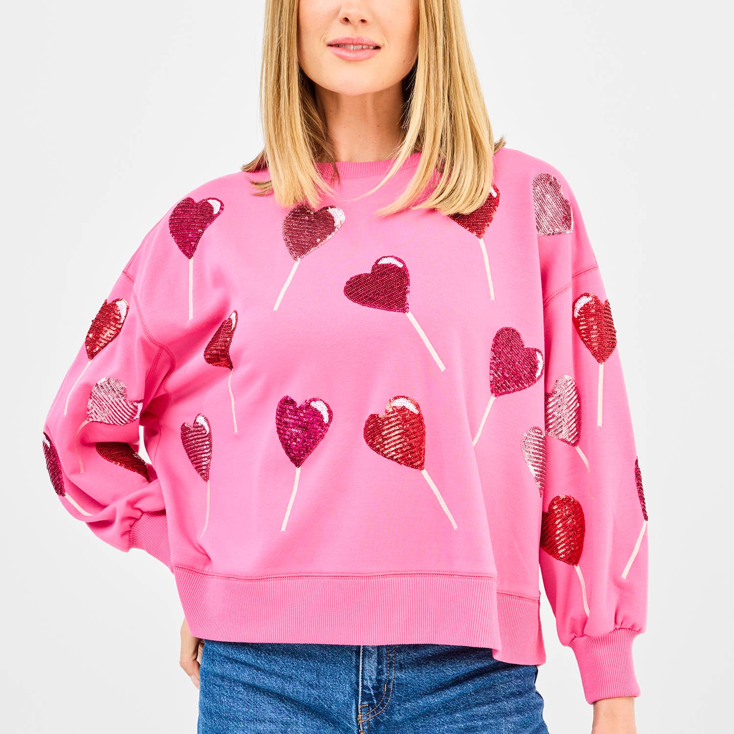 Mary Square Millie Sequin Sweatshirt | Lollipop Sequins