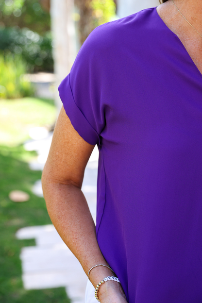 Whitney Woven Blouse: Neon Lime / Medium