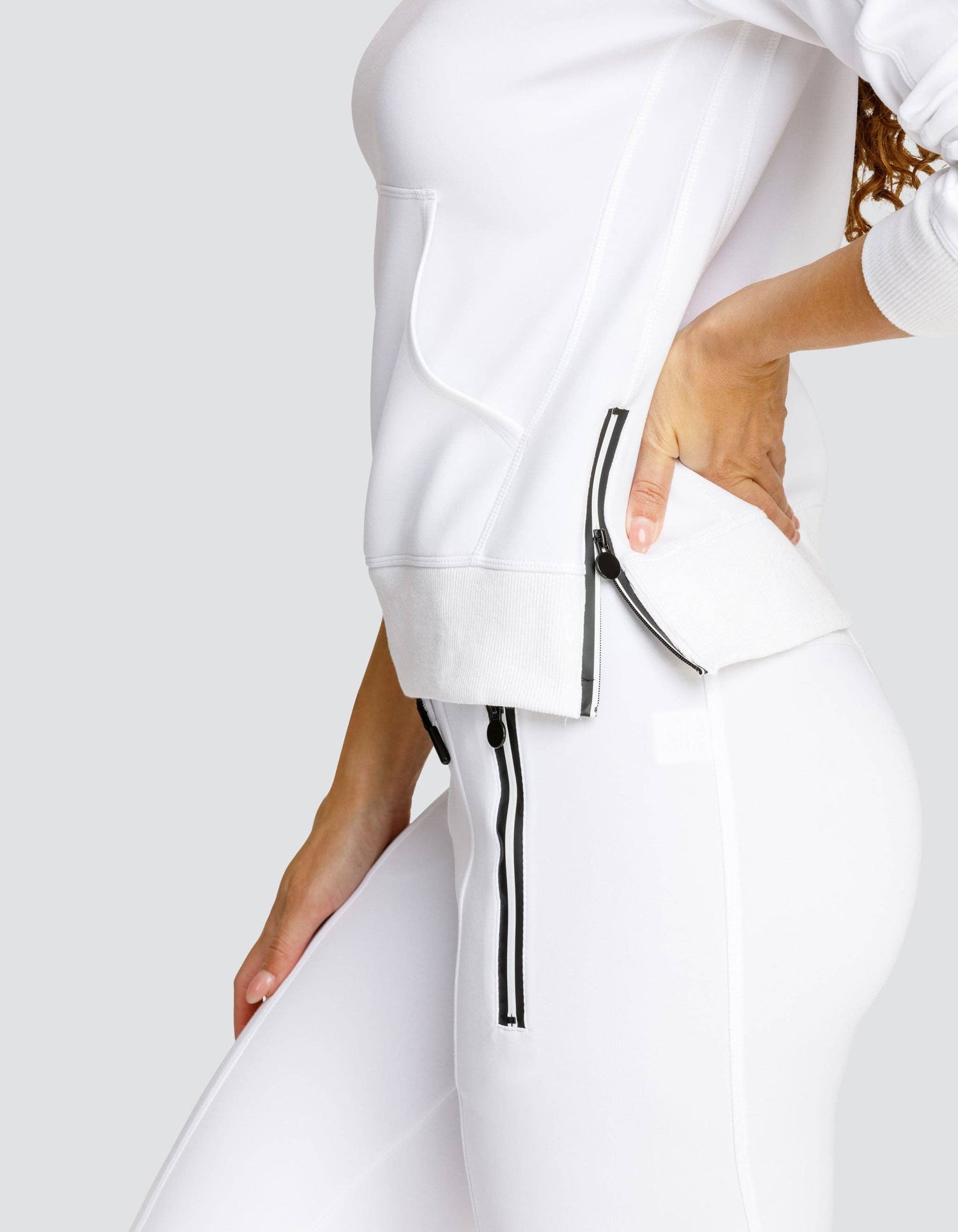 CONDOLEEZZA PULLOVER SWEATSHIRT - CHALK WHITE: S