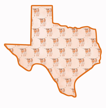 Texas Longhorns (Pattern)- Door Hanger: Yes- Please Include the Bow