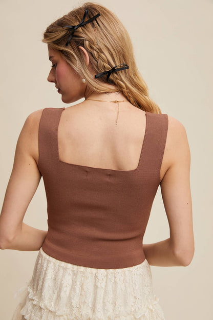 Bandage Brami Top: Taupe / M