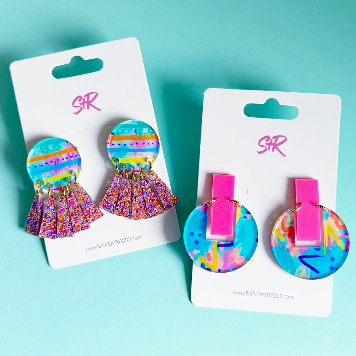 Rocking Retro Acrylic Allison Dangle Earring