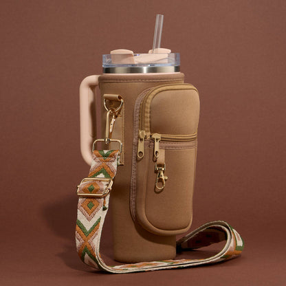 Dual Strap Fit-Cooler™ Sling Tumbler Crossbody Bag: Black / One / 4PG72005