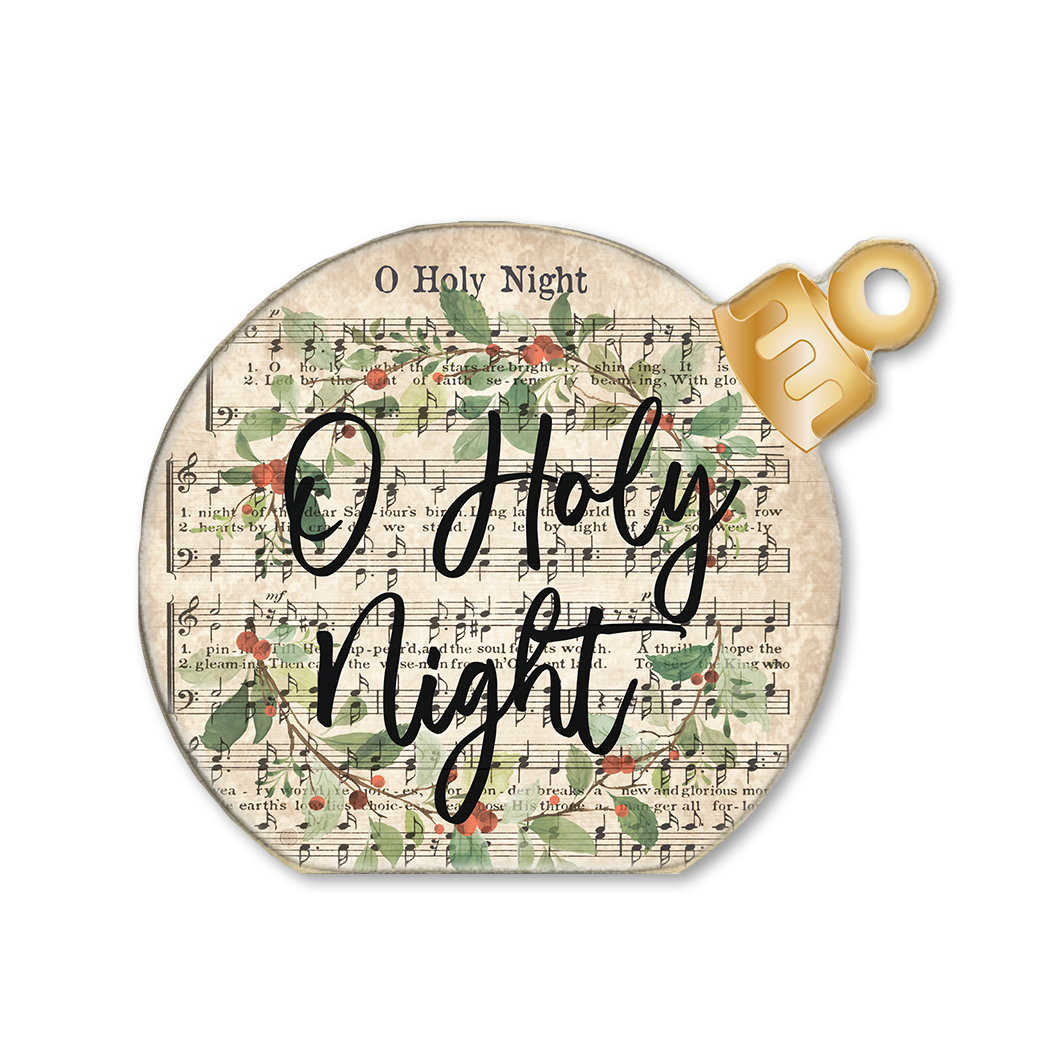 ORNAMENT DECORATIVE TABLETOP SITTER O HOLY NIGHT