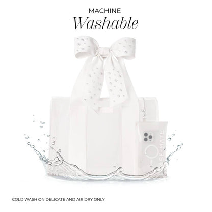 Case-Mate Ivory Pearl Bow Jelly Tote Bag Bride