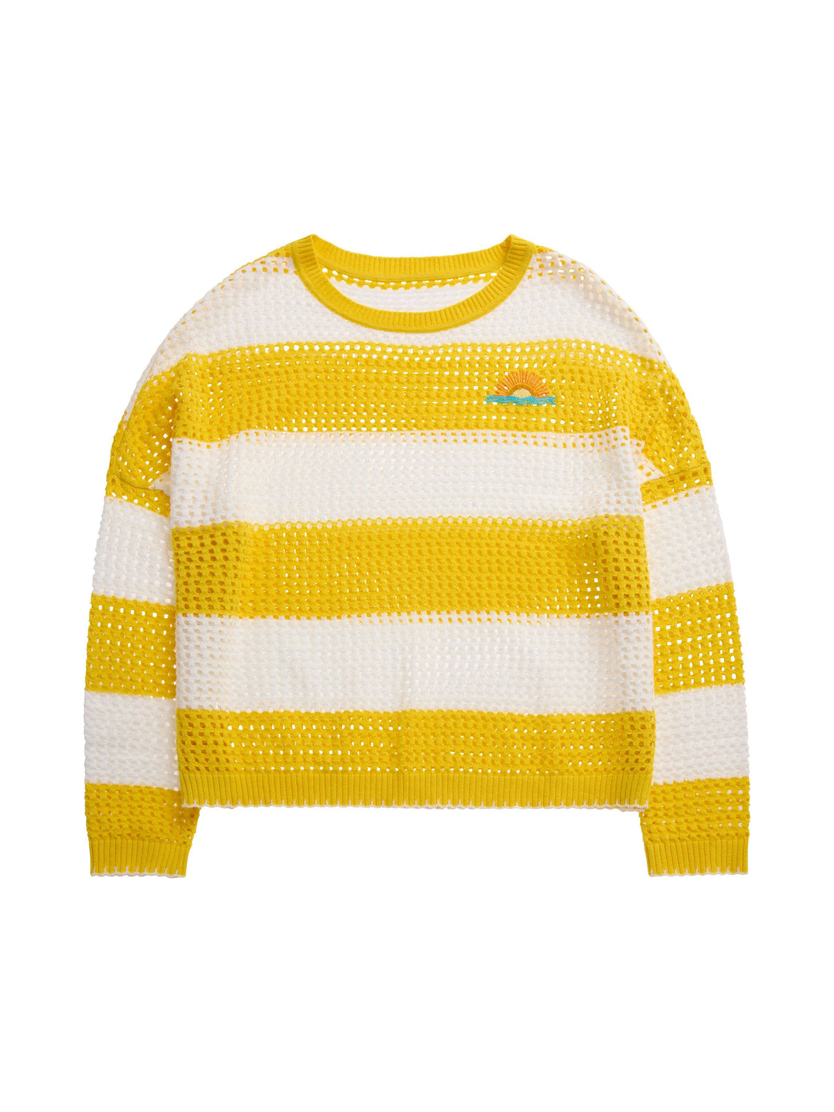 Shiraleah Sunrise STRIPED MESH SWEATER