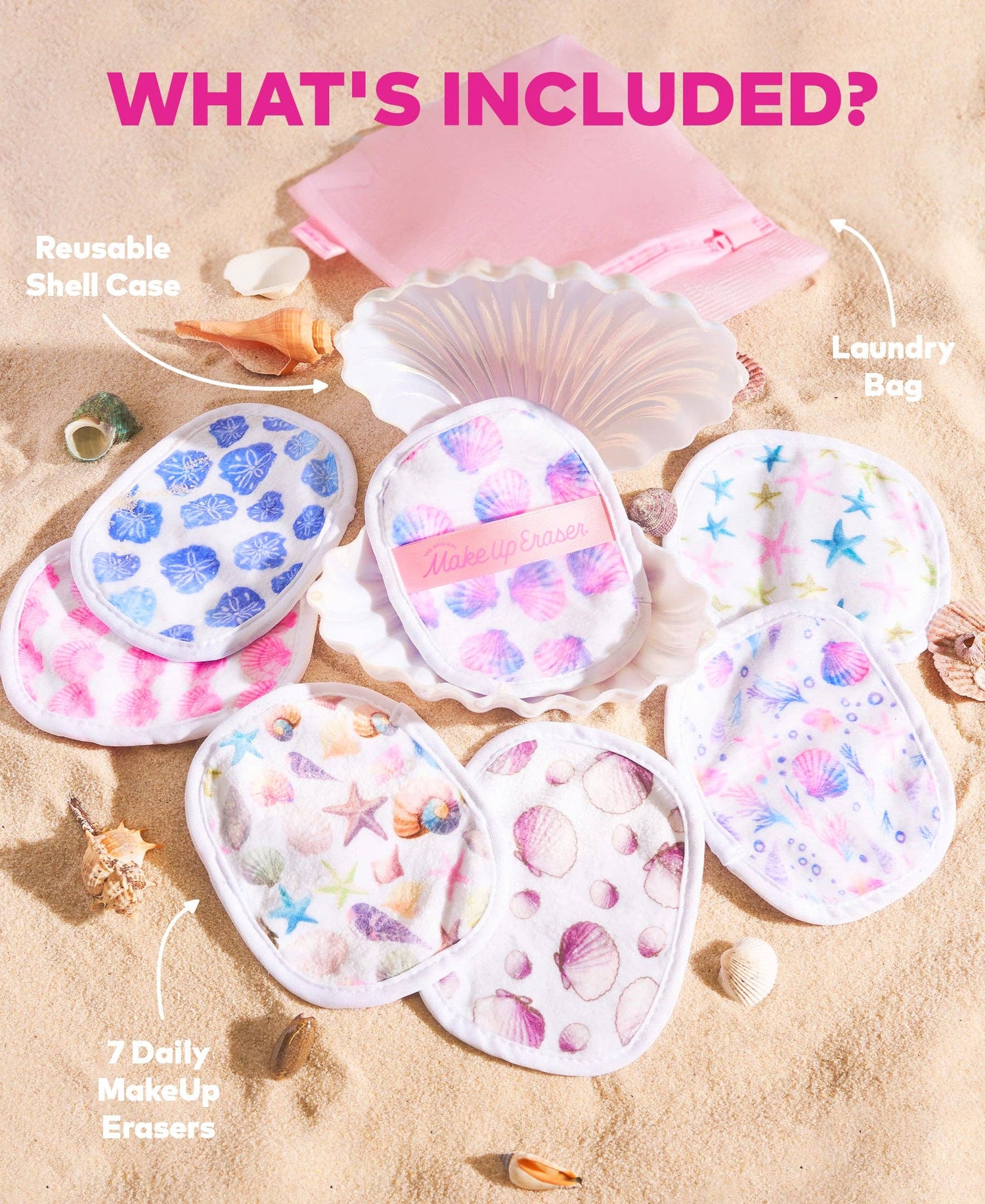 Seashells 7-Day Set &amp; Seashell Case | Mermaid Beach Glam