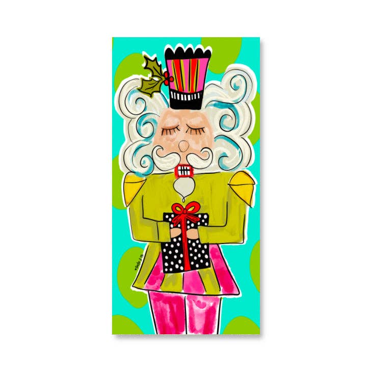 Funky Nutcracker Wrapped Canvas: 12" x 12" Baxter &amp; Me