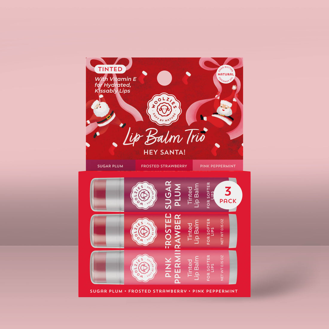 Tinted Shea Butter Lip Balm Trio – Hey Santa!