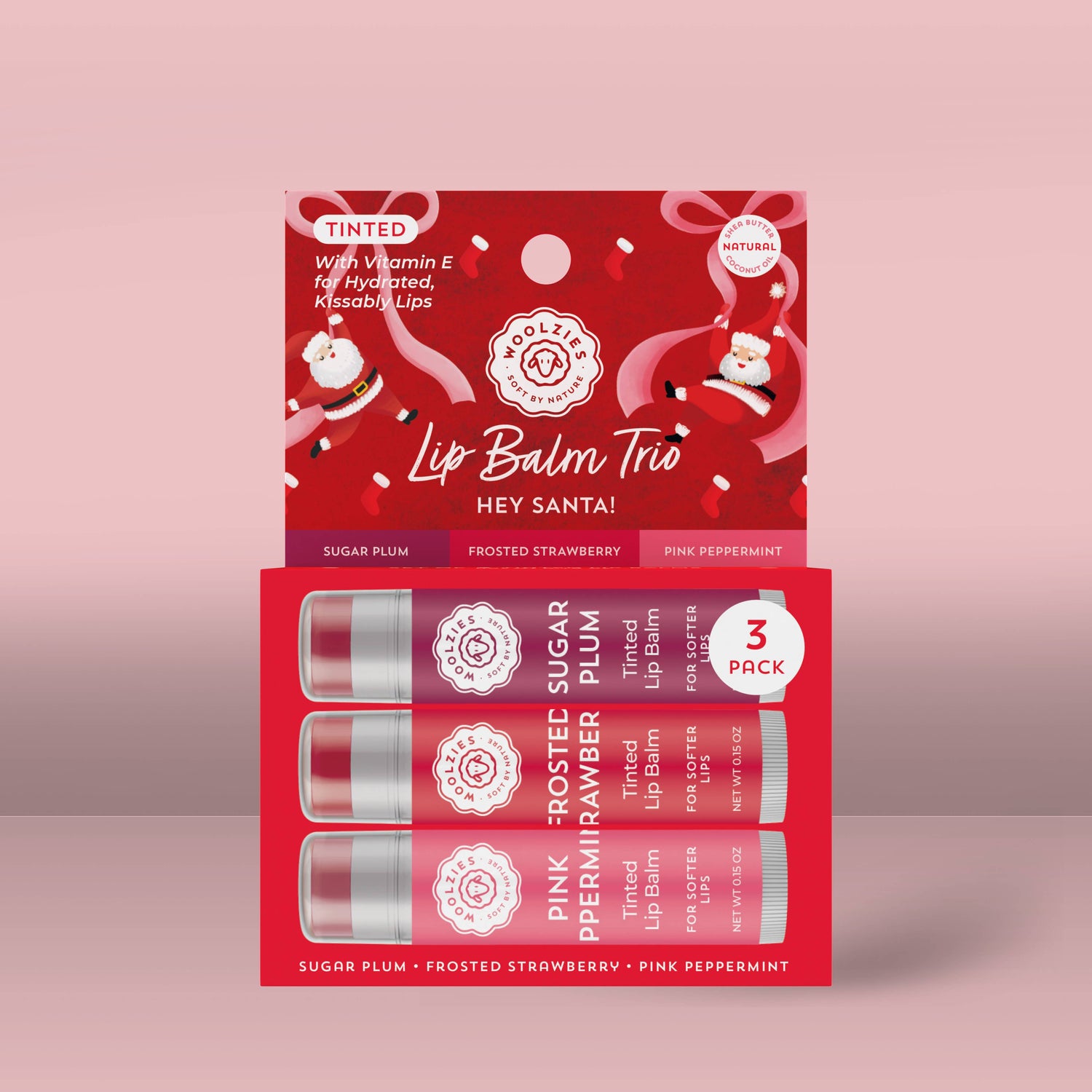 Tinted Shea Butter Lip Balm Trio – Hey Santa!