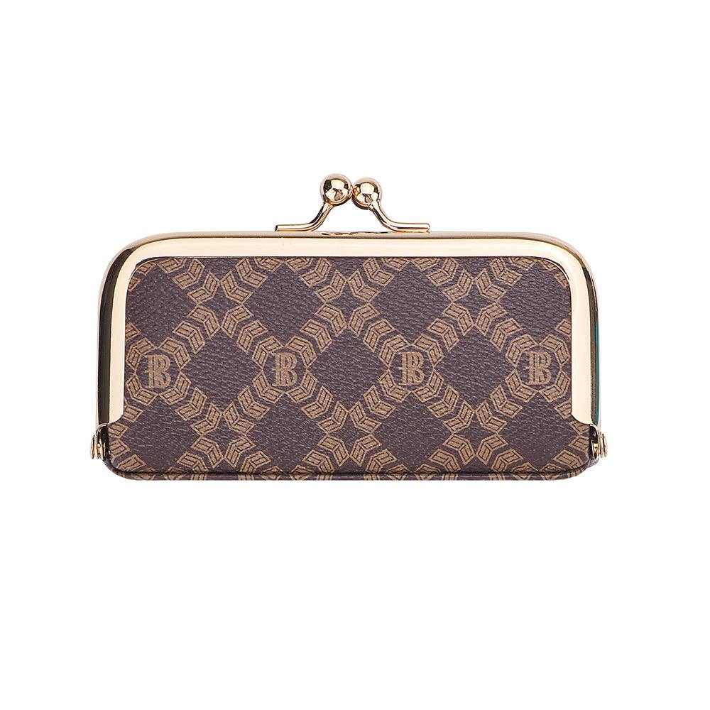 5125 Canvas &amp; Leather Jewelry Case: Coffee