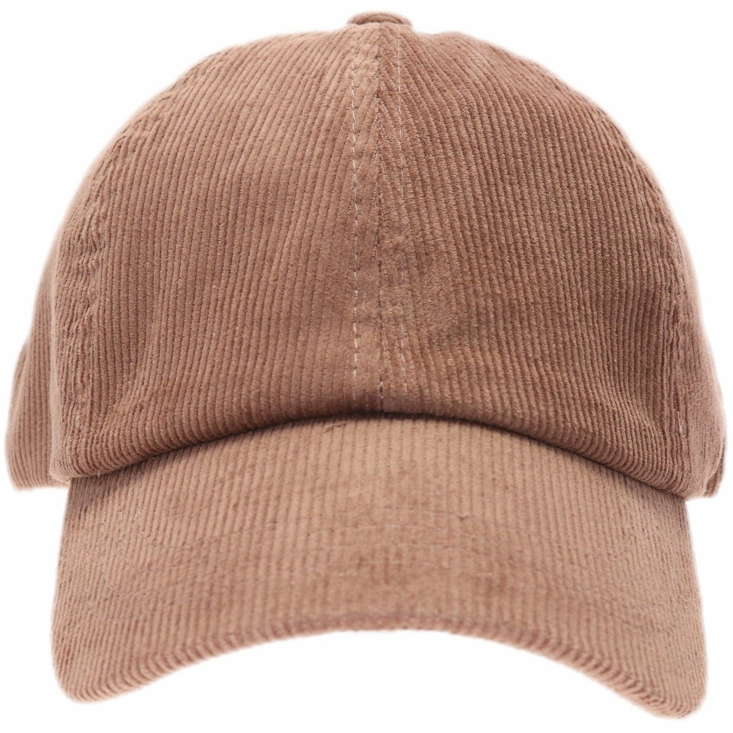 Corduroy Criss Cross High Pony CC Ball Cap BT937: Black