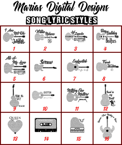 Custom song- custom sign - Song lyrics - Custom - Sign : Custom2