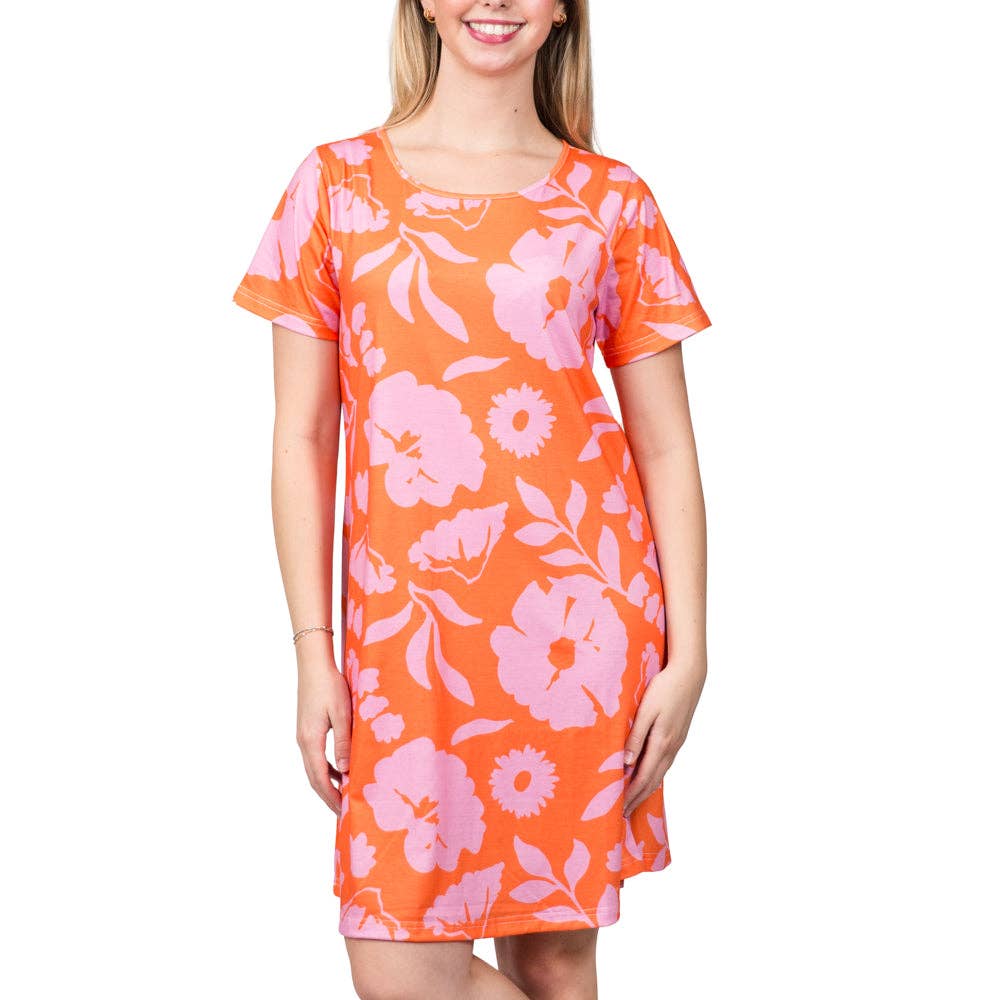 Gia T-Shirt Dress - Spring 2025 *: Navy and White Diamond / Medium