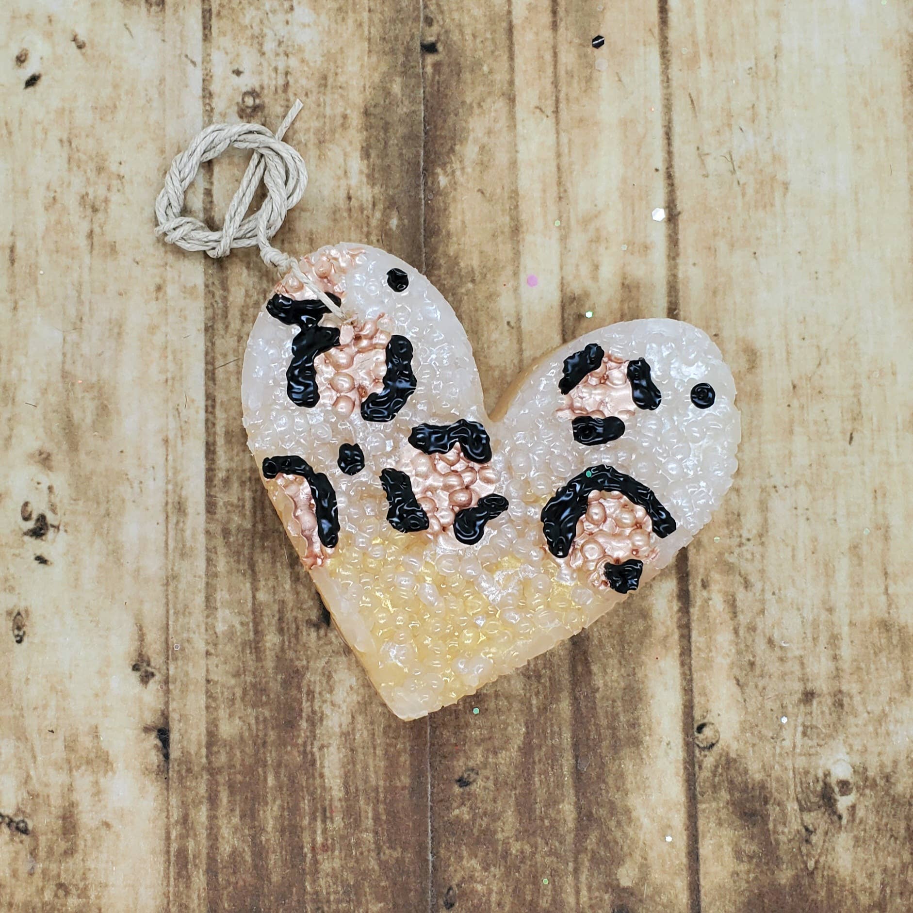Leopard Heart Freshie: Bird of Paradise