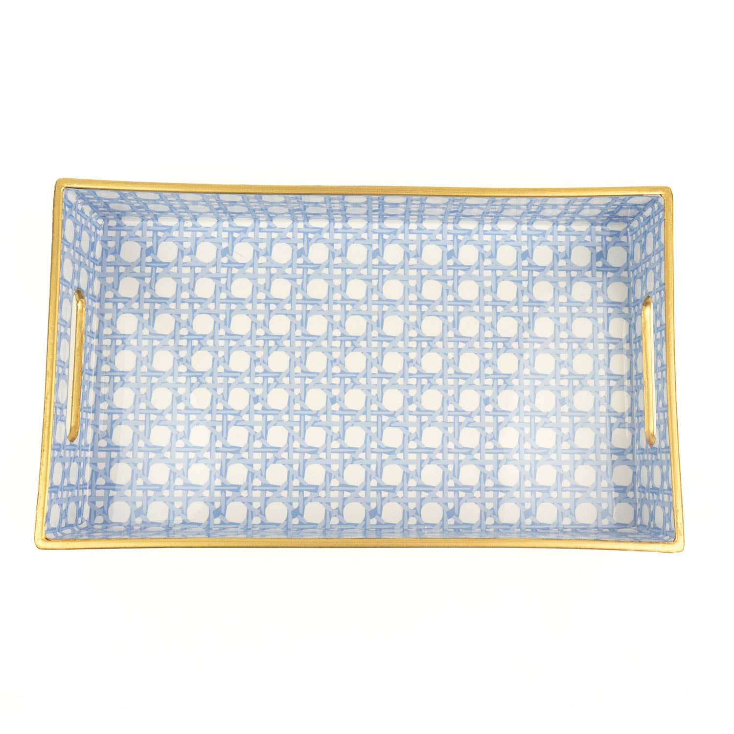 Blue Cane Vanity Tray by 8 Oak Lane