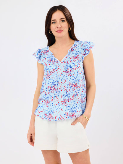 Lydia Top by Mary Square| Star Spangled Blue