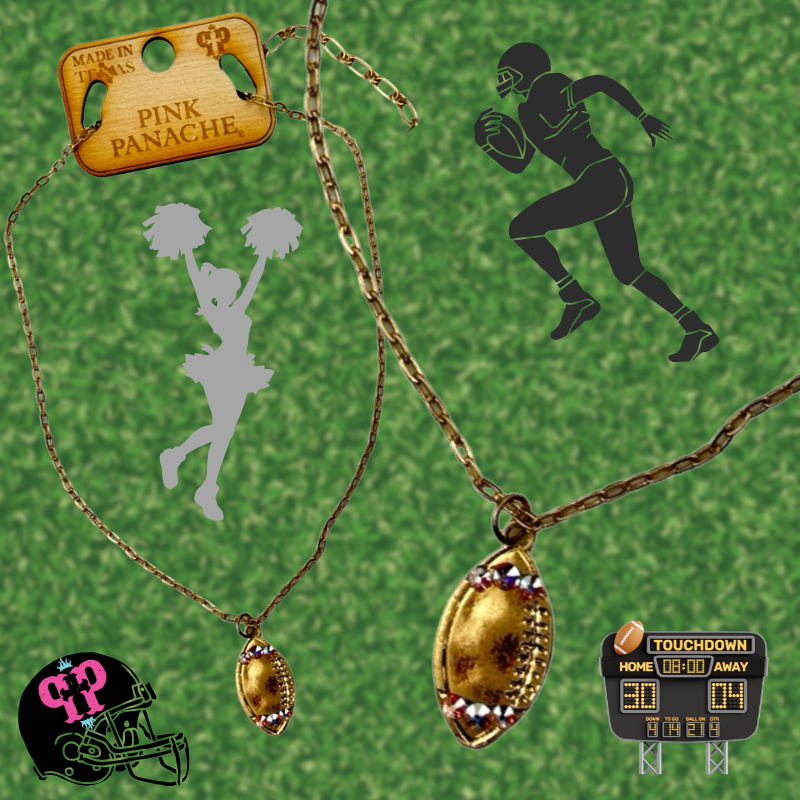 Football necklace: Gold