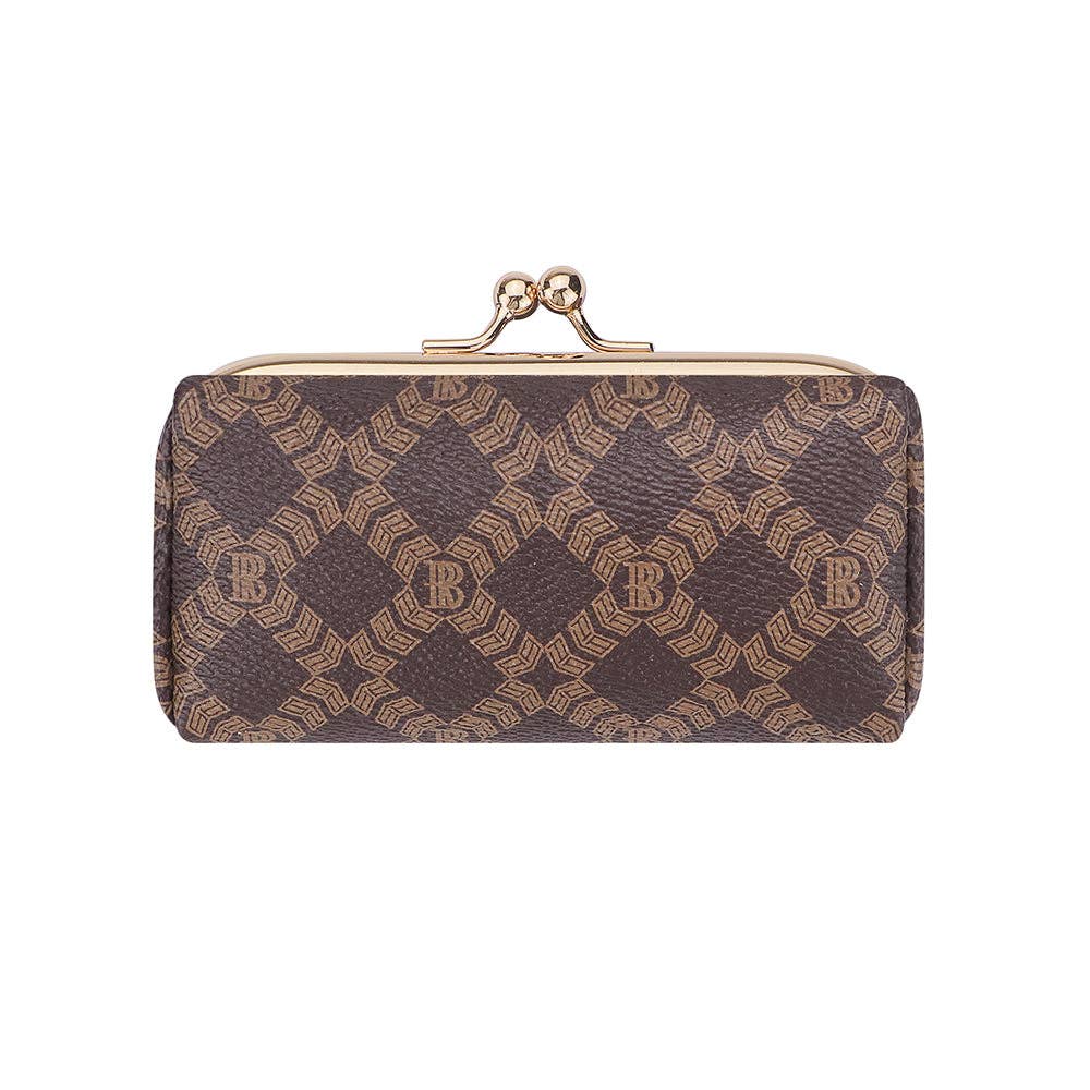 5125 Canvas &amp; Leather Jewelry Case: Coffee