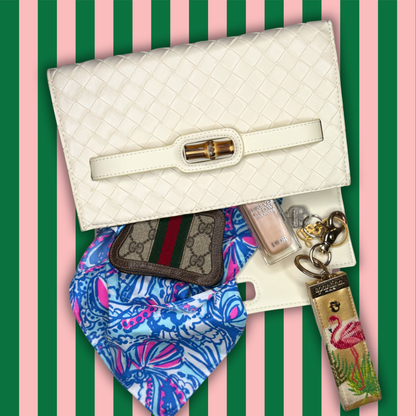 Broad Clutch- Cream - Wholesale