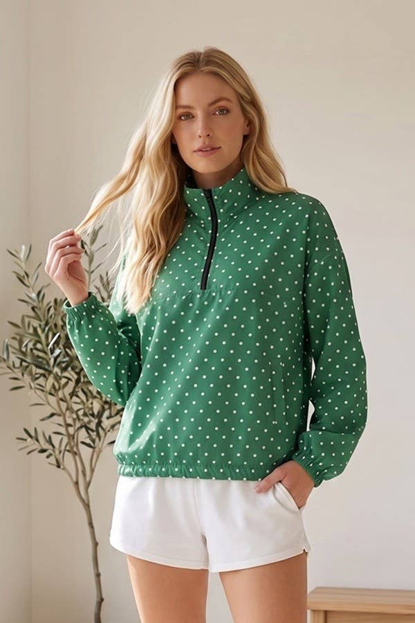Polka Dot Oversized Jacket 