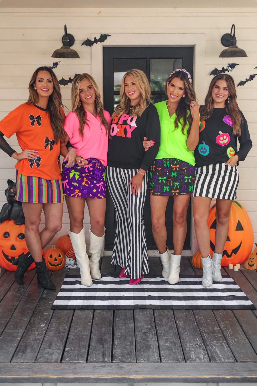 Whitney Woven Blouse: Neon Orange / Small