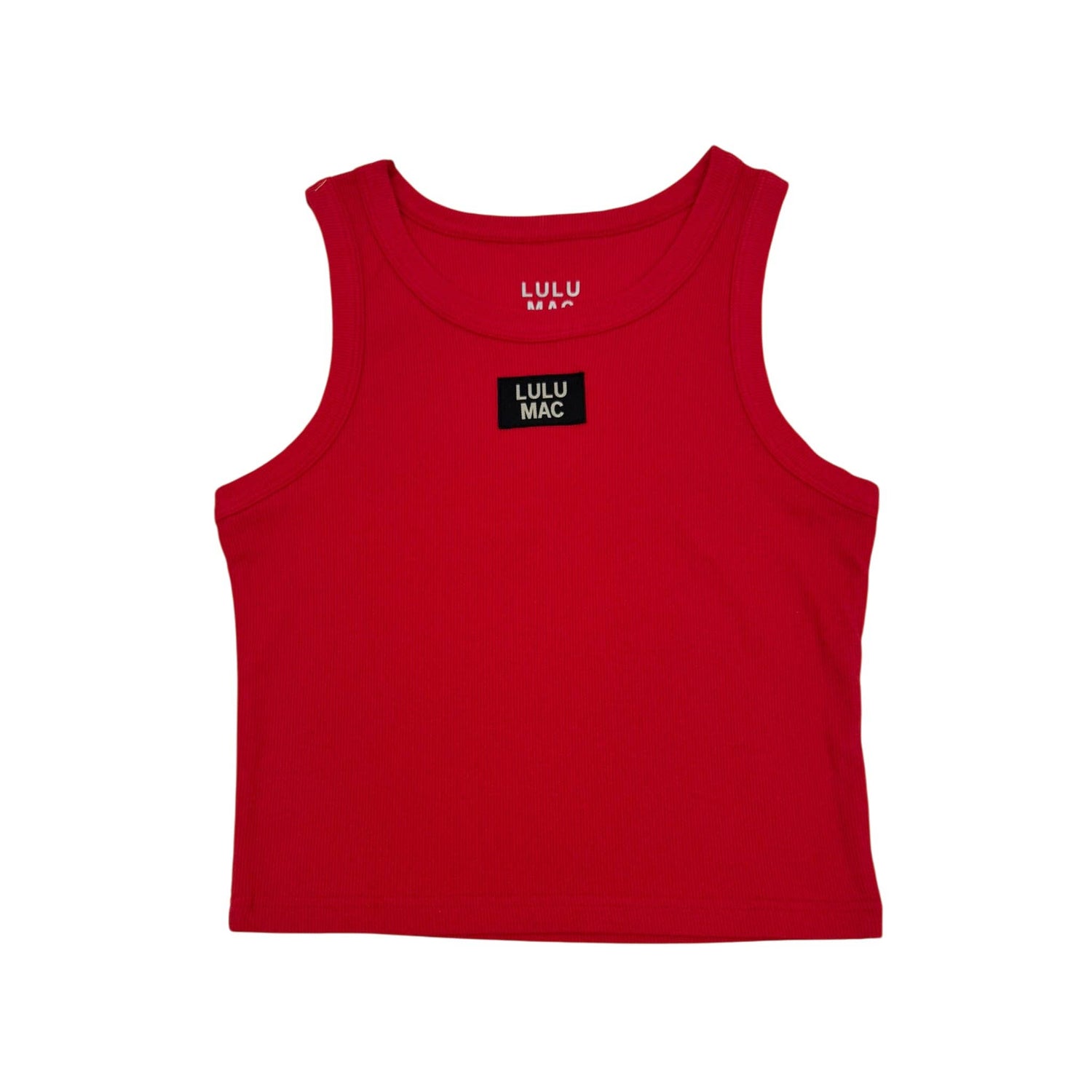 DD-TANK RED LULU MAC SOLID TANK TOPS: RED / Small