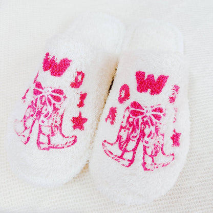 Howdy Boot Coziest Lounge Slippers: M/L
