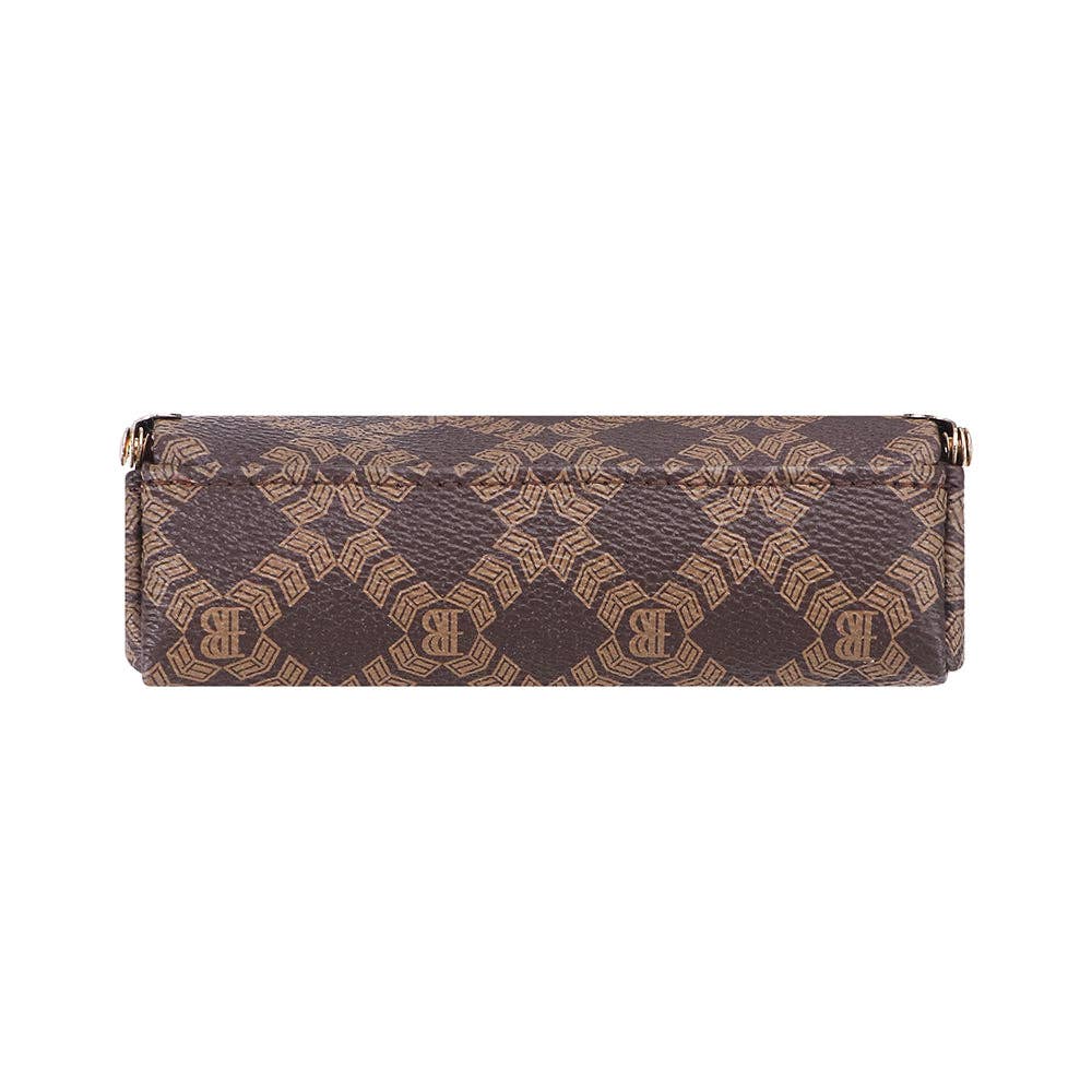 5125 Canvas &amp; Leather Jewelry Case: Coffee
