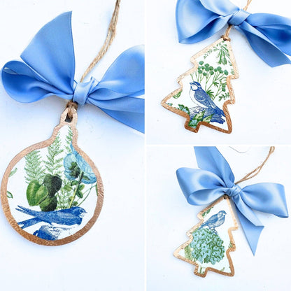 Blue Bird Tree Ornament