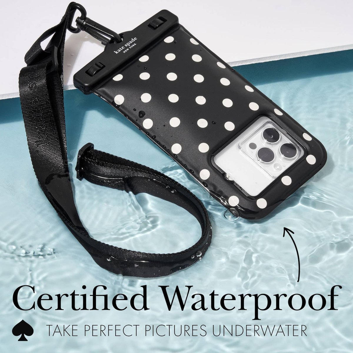 Kate Spade New York Waterproof Pouch Picture Dot
