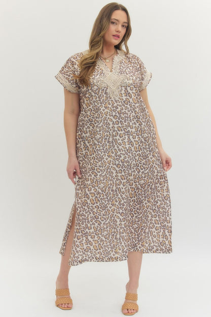 Entro Leopard Boutique Dress also available in Plus sizes